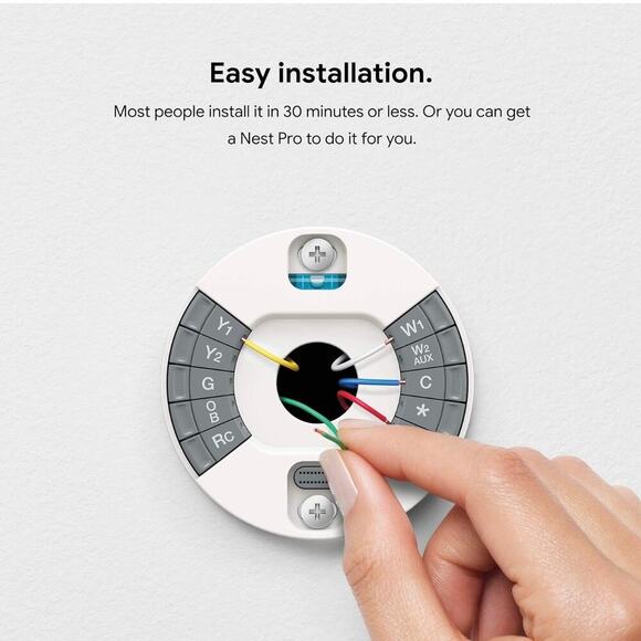 Google Nest Learning Programmable Smart Thermostat 3rd Gen Stainless Steel NEW - Picture 5 of 7
